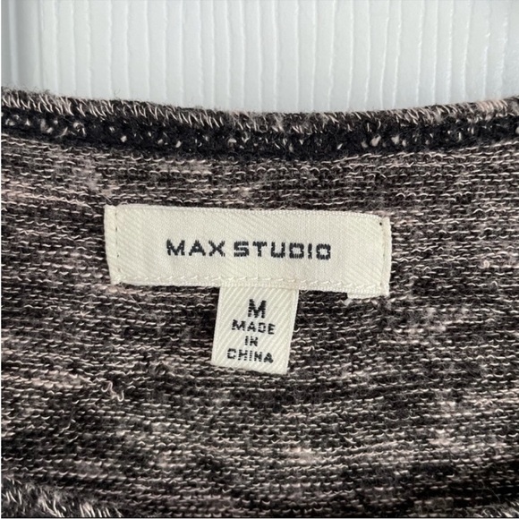 Max Studio Asymmetrical Sweater Gray/Beige Size M - Picture 6 of 9